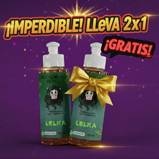 Aceite Mano de Res, oferta lleva 2 x 1